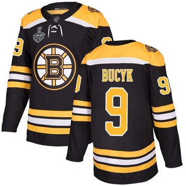 NHL Bruins #9 Johnny Bucyk Schwarz Heim 2019 Stanley Cup Final